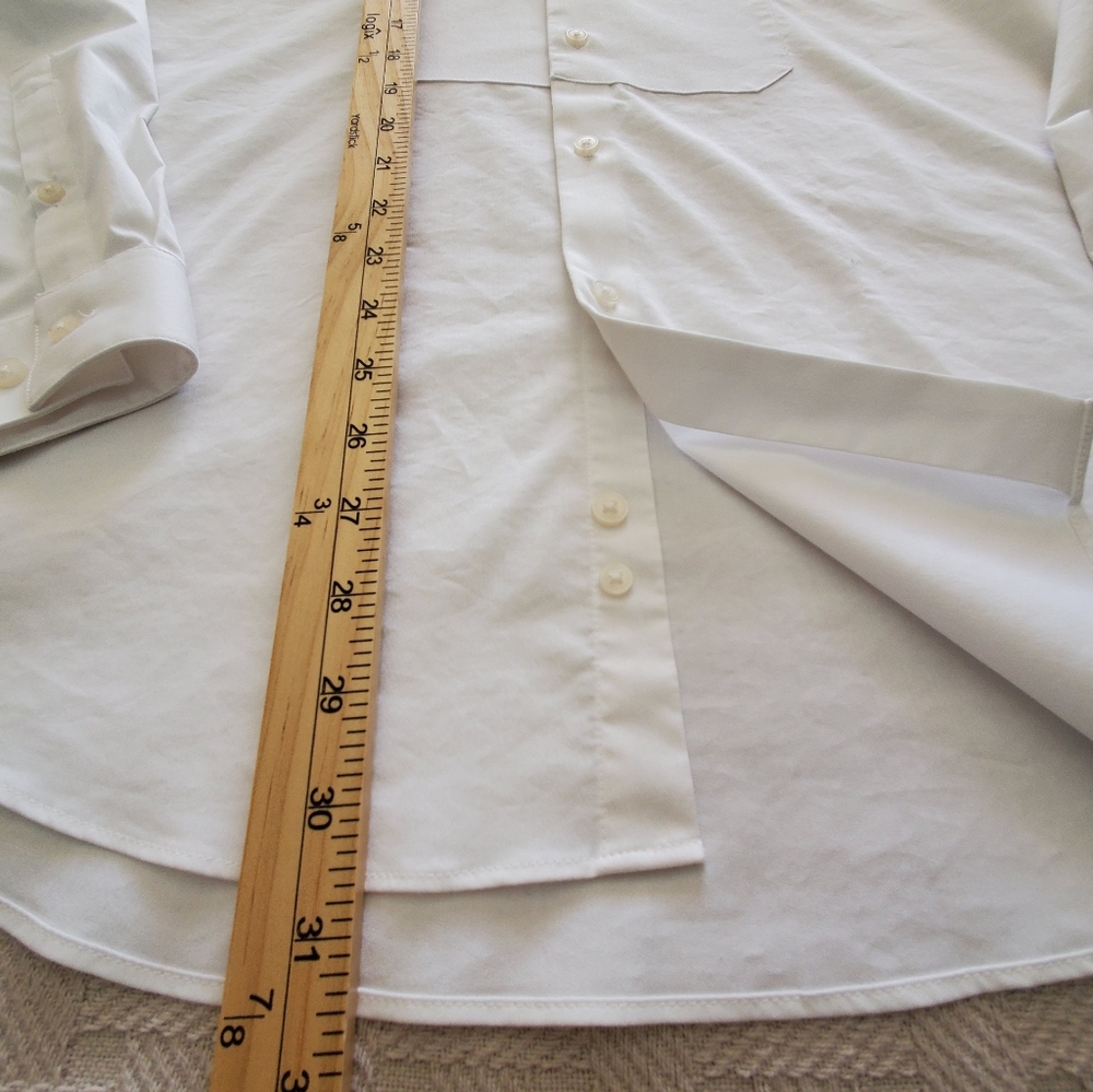 CK Calvin Klein White Tuxedo Shirt French Cuffs Bib Front Formal - Picture 8 of 11